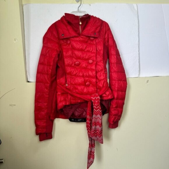 Lululemon RARE Pedal Power Blazer Jacket Rose Gold Lightweight Puff Down Zip Bow - Picture 2 of 16